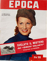 La copertina di Epoca dell' 8 novembre 1952 con l'articolo che smascherava il falso